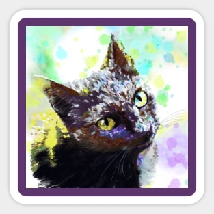 colorful cat Sticker